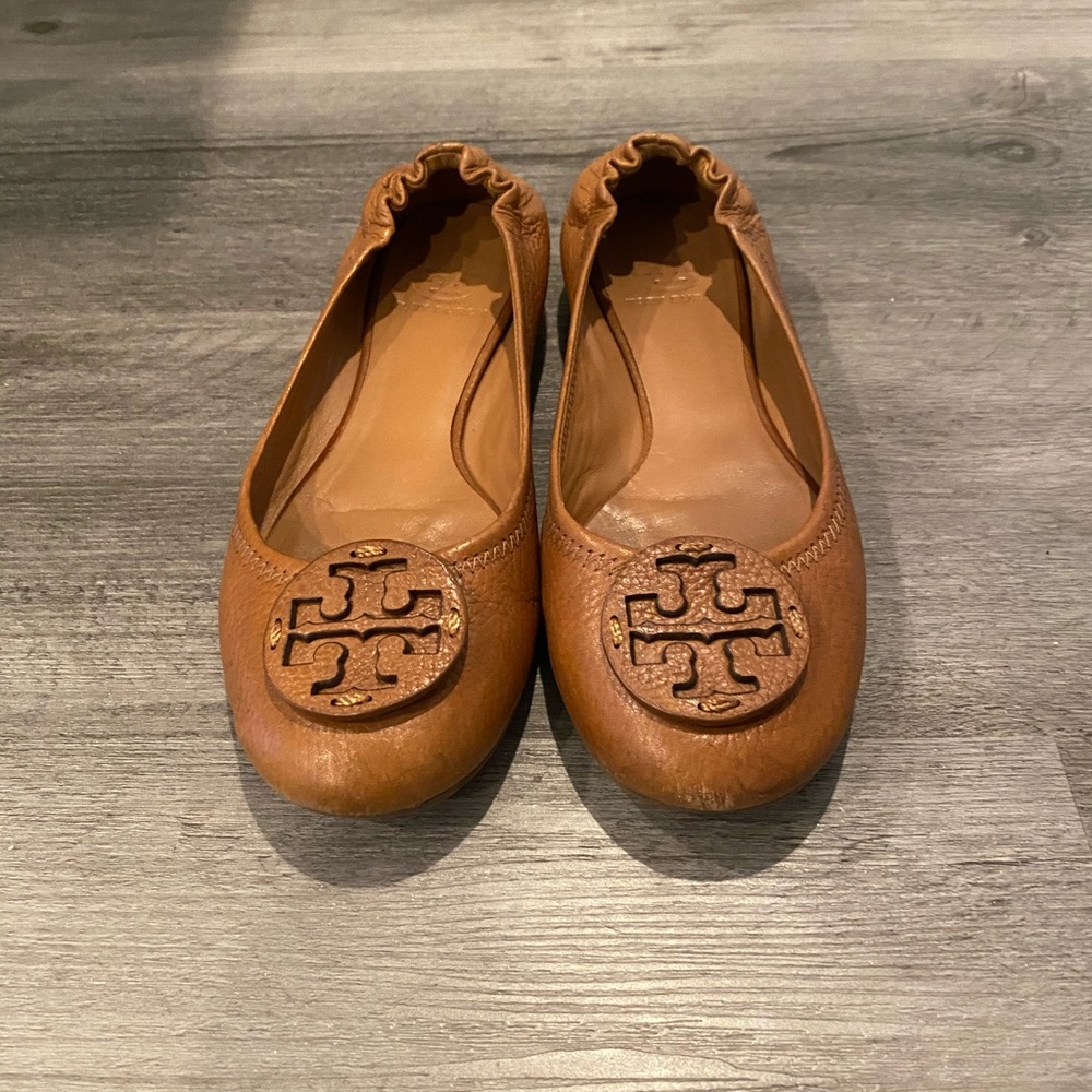Tory Burch Tan Reva Flats